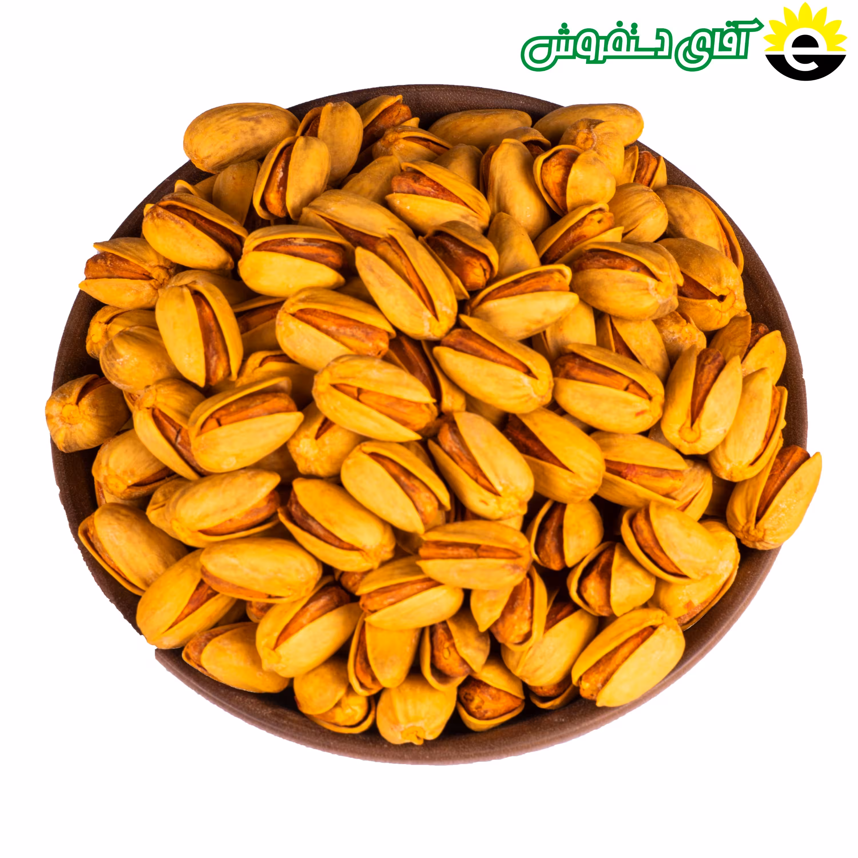 پسته اکبری اعلاء شور شده زعفرانی نیم کیلویی (زعفرانی شده با زعفران محلی کرمان)