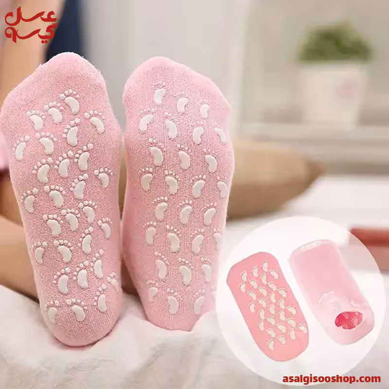 جوراب سیلیکونی مراقبت و ضد ترک پا | کد 2706