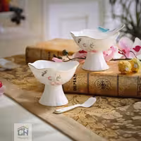 بستنی خوری سرامیکی گلدکیش ست 6 تایی طرح Noble مدل GK696164