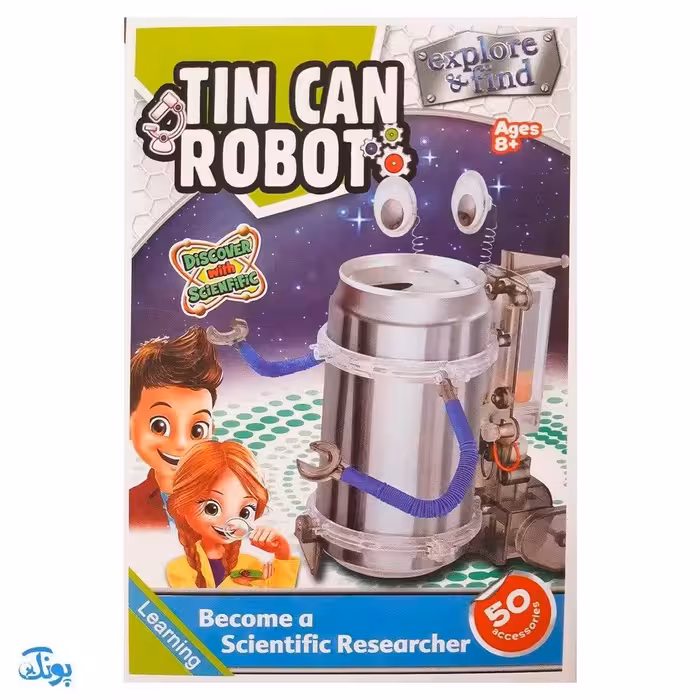 کیت آموزشی ربات قوطی کنسرو |  Tin Can Robot