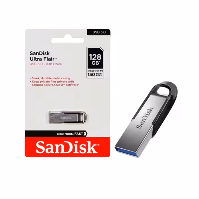 فلش 128 گیگ سن دیسک SanDisk Ultra Flair USB3.0