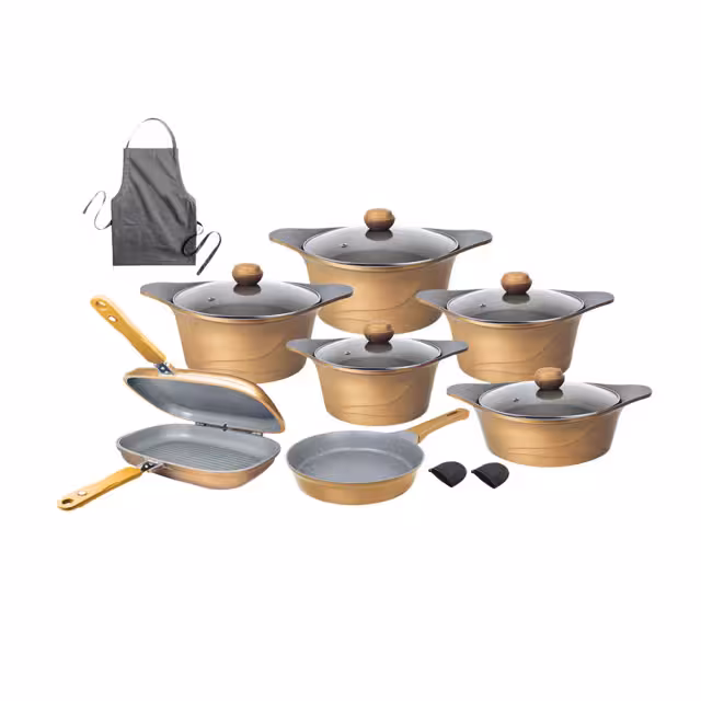 سرویس پخت و پز 16 پارچه چدن ام جی اس مدل Korea