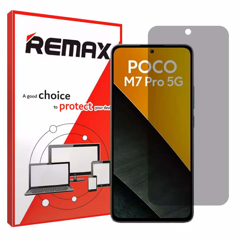گلس شیائومی Poco M7 Pro 5G مدل هیدروژلی پرایوسی برند ریمکس کد S