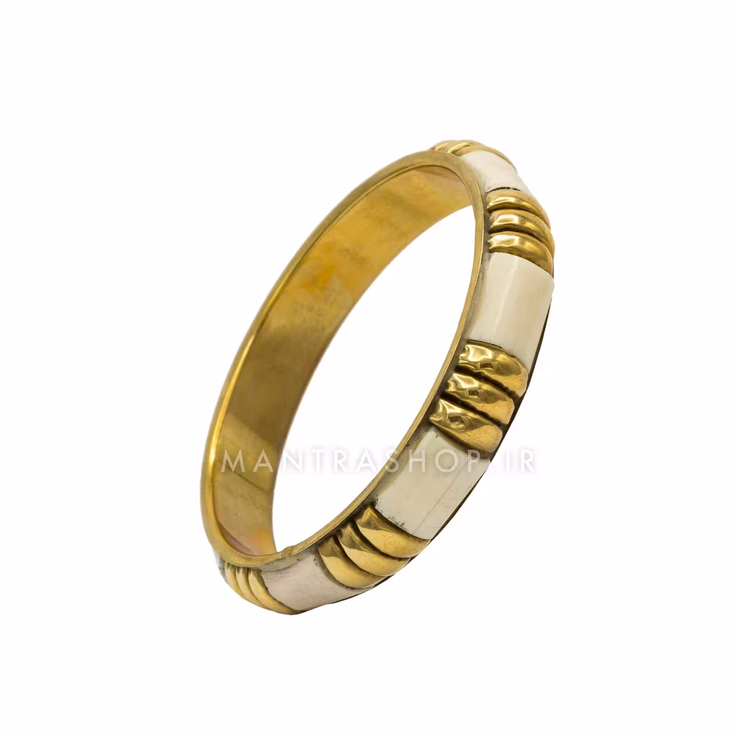 النگو برنجی دست ساز هندی و صدف طبیعی کد 1306