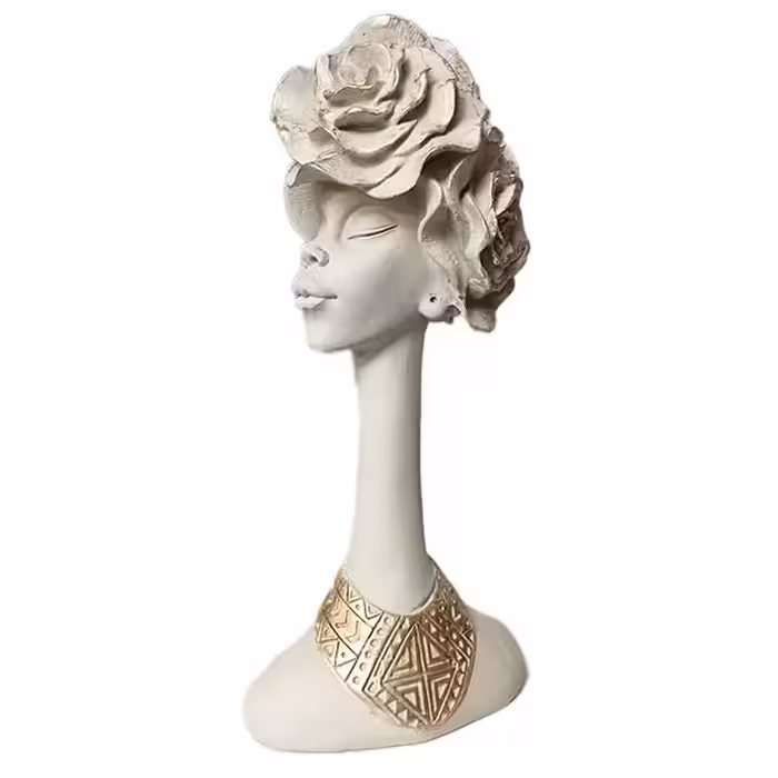 مجسمه مدل آفریقایی گل به سر