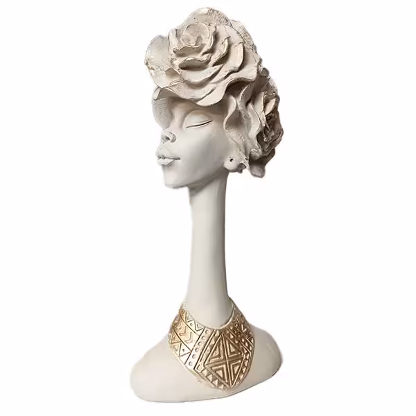 مجسمه مدل آفریقایی گل به سر