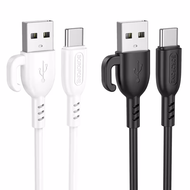 کابل شارژ USB-A به USB-C بروفون مدل BX91 طول 1 متر