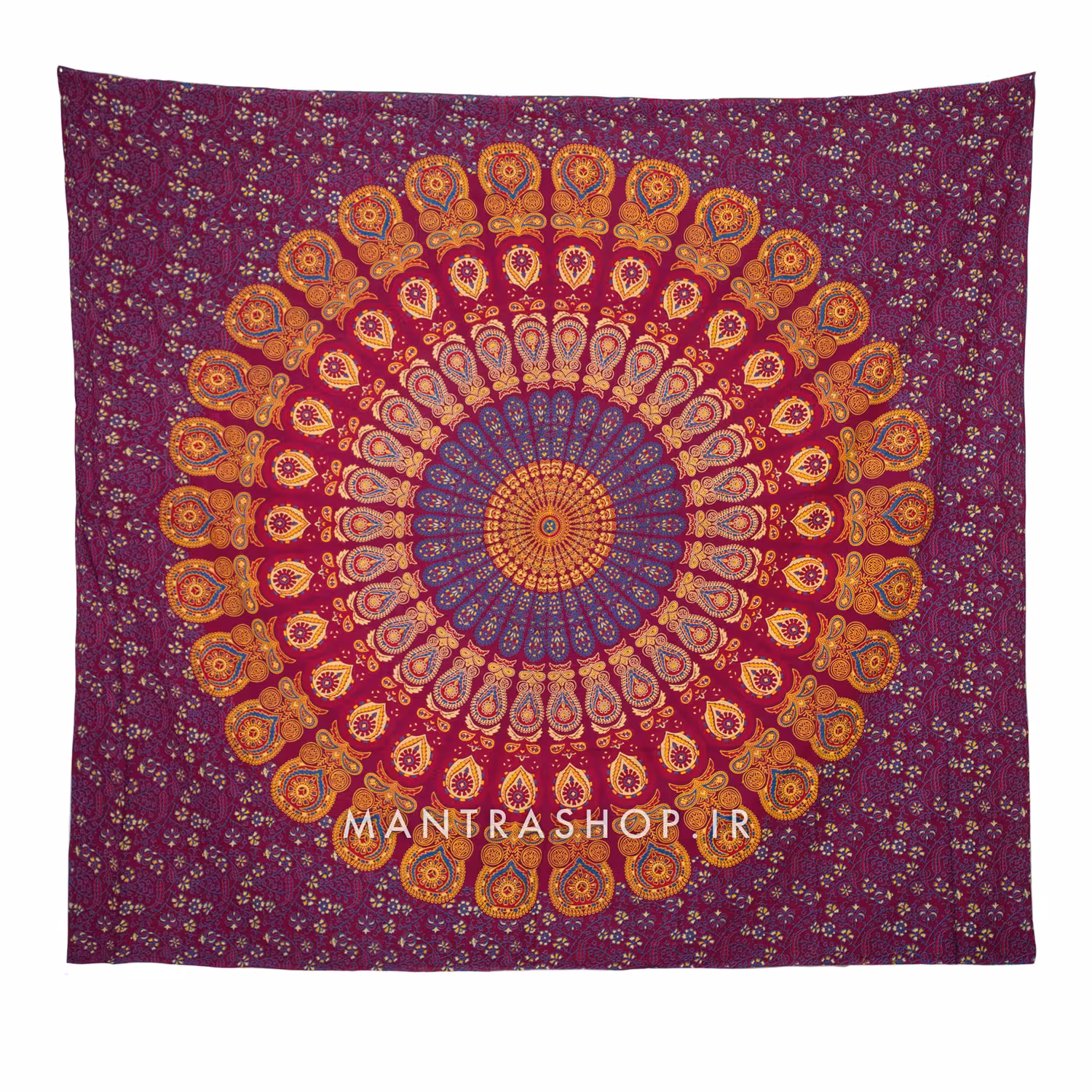 بکدراپ تپستری هندی طرح ماندالا (روتختی دو نفره) کد 119