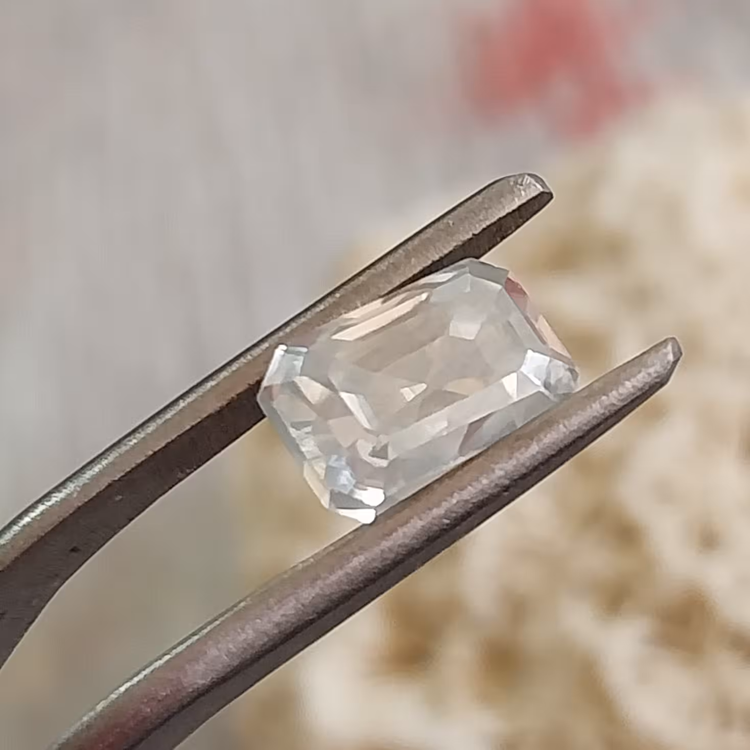 نگین الماس موزانایت باگت تراش