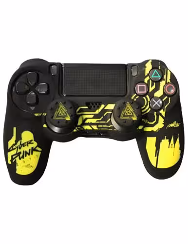 محافظ دسته بازی پلی استیشن PS4 مدل CyberPunk به همراه روکش آنالوگ