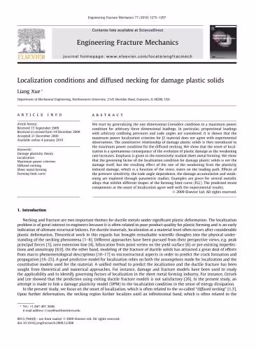 خرید و دانلود نسخه کامل کتاب Localization conditions and diffused necking for damage plastic solids