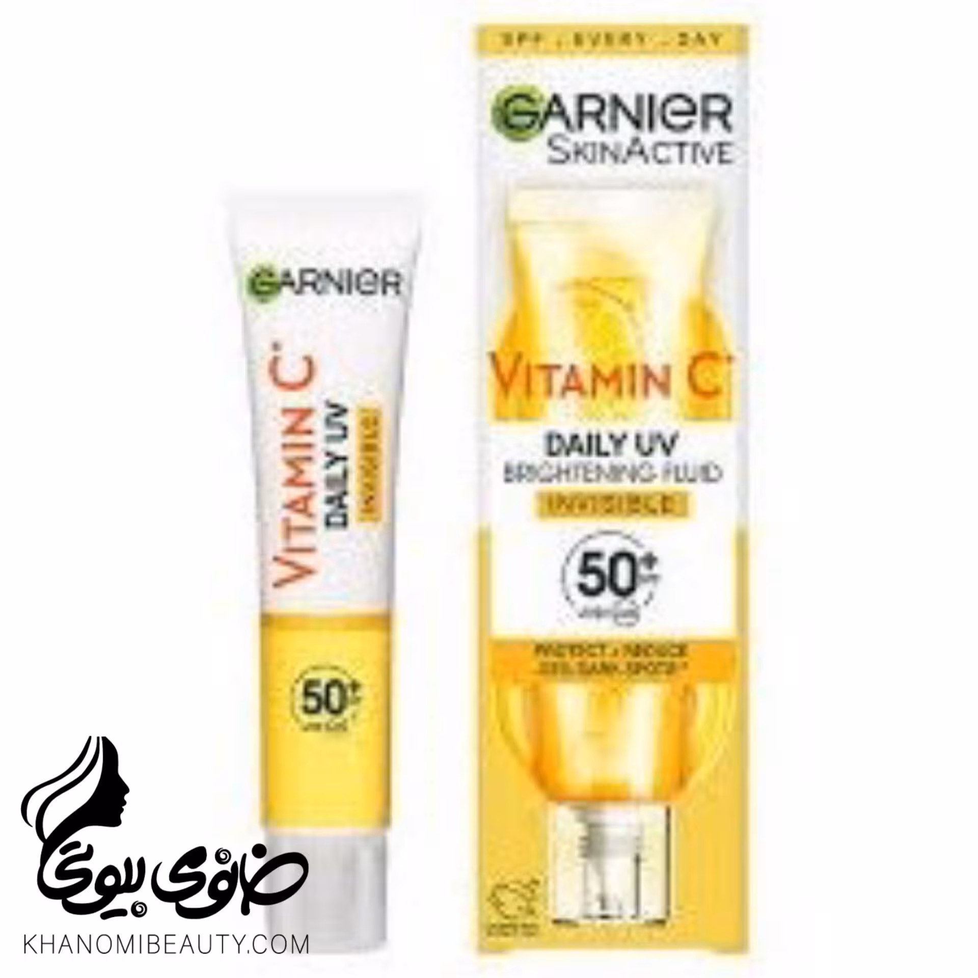 کرم ضد آفتاب ضدلک رنگی ویتامین C حجم 40 میل گارنیر
