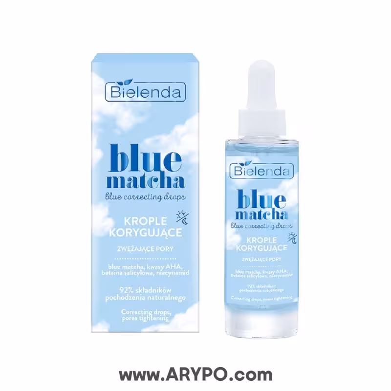 قطره تصحیح کننده و کوچک کننده منافذ بی یلندا مدل blue matcha