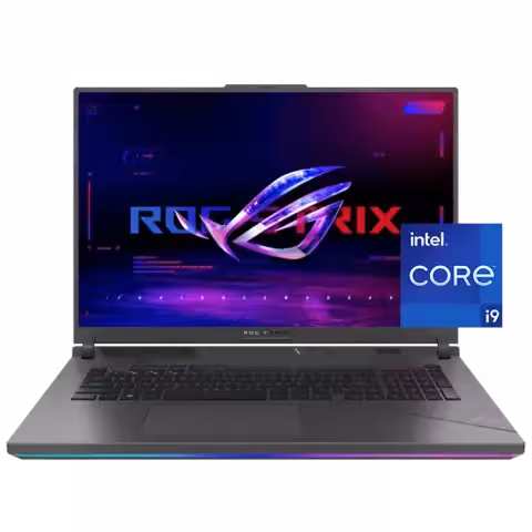 لپ تاپ گیمینگ 18 اینچ Asus مدل ROG Strix G18 G814JIR-N6076 (Core i9-14900HX-32GB-1TB SSD-RTX4070-2.5K-Backlit)