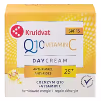 کرم روز ضد چروک 25 سال به بالا Kruidvat کرویدوات Q10   ویتامین C