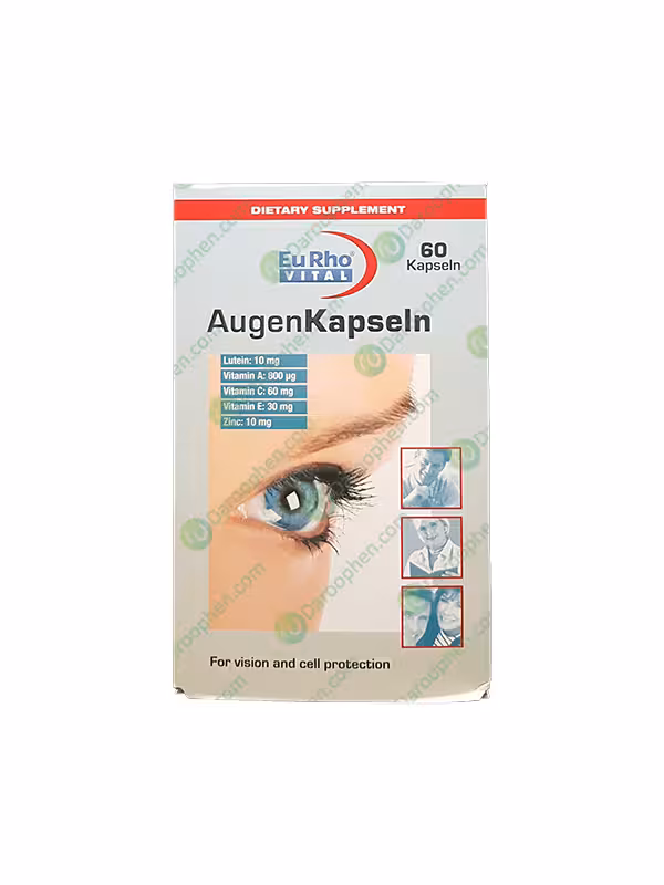 کپسول چشم اوژن یوروویتال 60 عددی – EuRho Vital Augen Eye Capsule 60 Caps