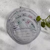 ست 3تایی دمکنی مخمل پروانه - طرح 72