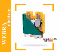 ترمینال پیچی ارت با پیچ اتصال به ریل 16 (RT/SU16-E)