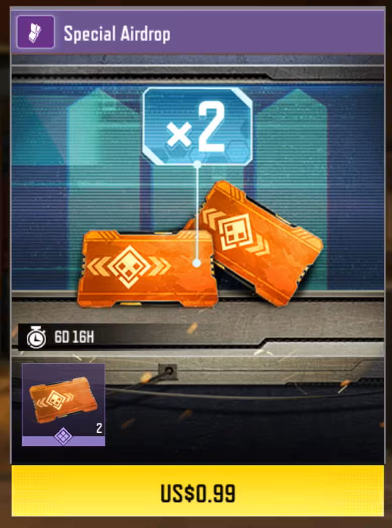 آفر ایردراپ یک دلاری (کارت آپگرید گان متیک)