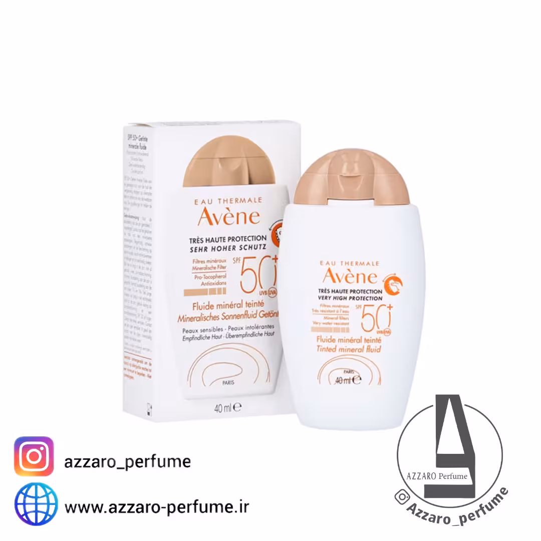 ضدآفتاب اون (اَون) مدل فلویید مینرال رنگی مدل Tinted Sunscreen Mineral Fluid حجم 40 میل