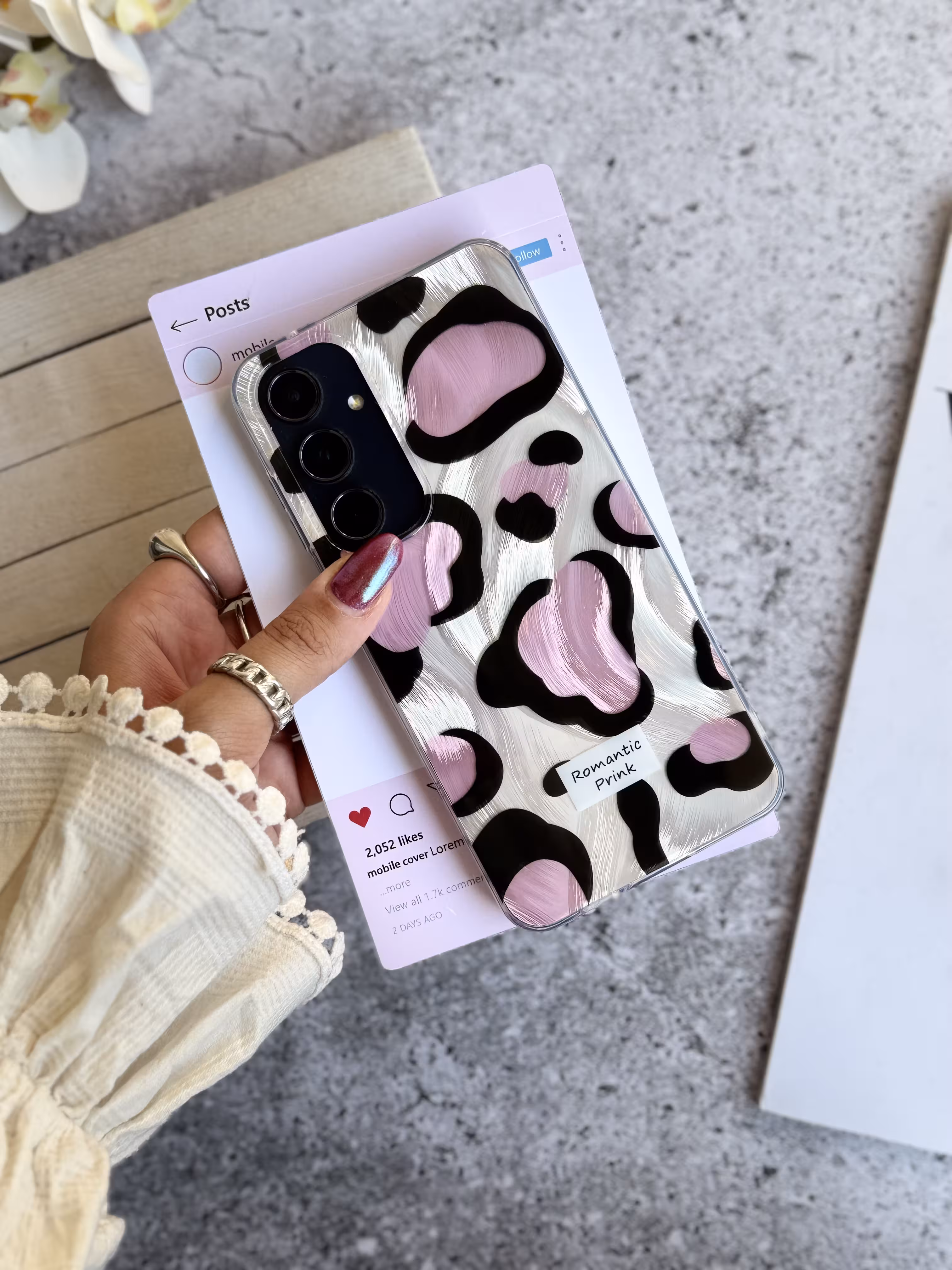 قاب پلنگی Romantic Pink اندرویدی