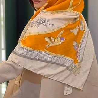روسری ابریشم ژاکارد مجلسی کد4480 (6)
