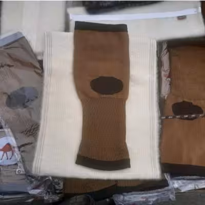 زانوبند پشم شتری کشی(زنگال سنتی آذربایجان)مدل پیرایش