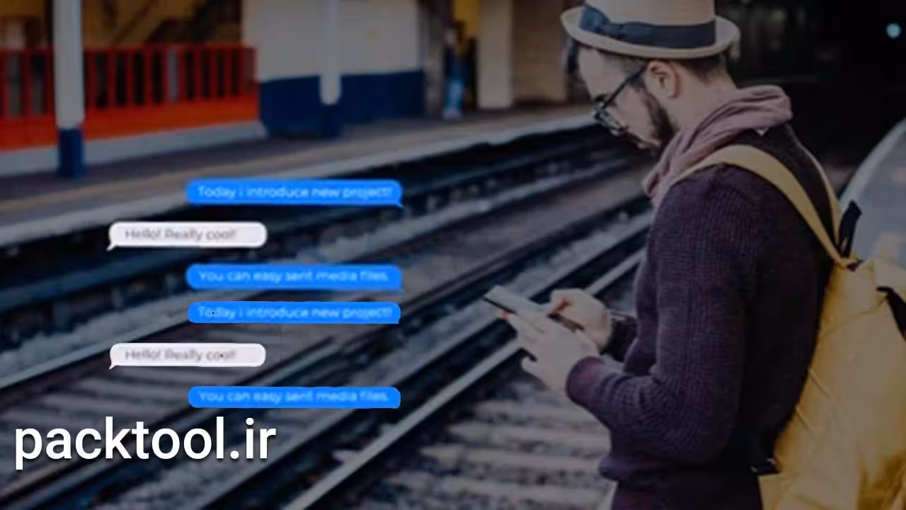 پروژه پریمیر نمایش پیامک IOS And Android Messages - پک تول