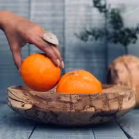 کاسه چوبی چنار کد 030