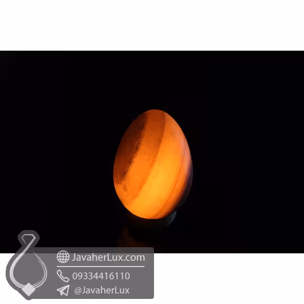 سنگ نمک هالیت تراش تخم مرغی _ کد : 400412