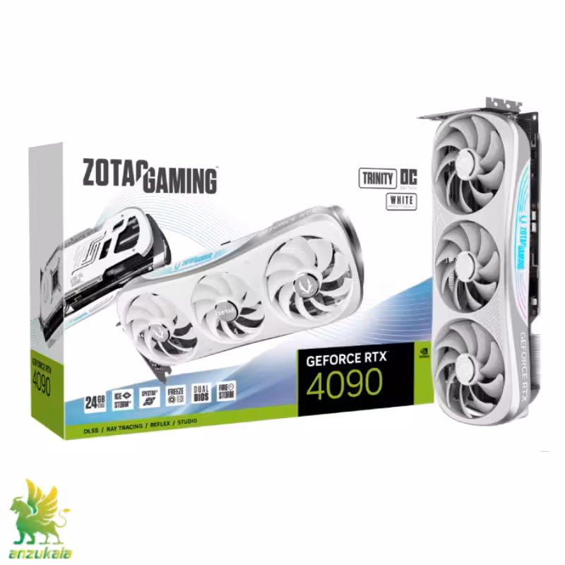 کارت گرافیک زوتاک GAMING GeForce RTX 4090 Trinity OC White Edition ا ZOTAC GAMING GeForce RTX 4090 Trinity OC White Edition Graphics Card
