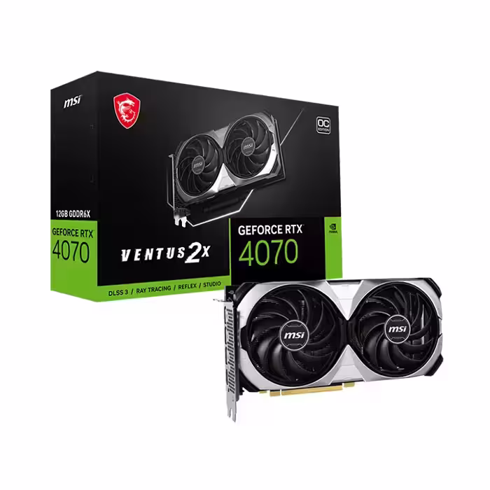 کارت گرافیک ام اس ای GeForce RTX 4070 VENTUS 2X 12GB OC
