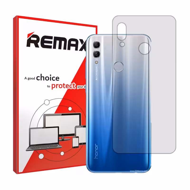 گلس پشت گوشی آنر 10 Lite مدل شفاف برند ریمکس کد S