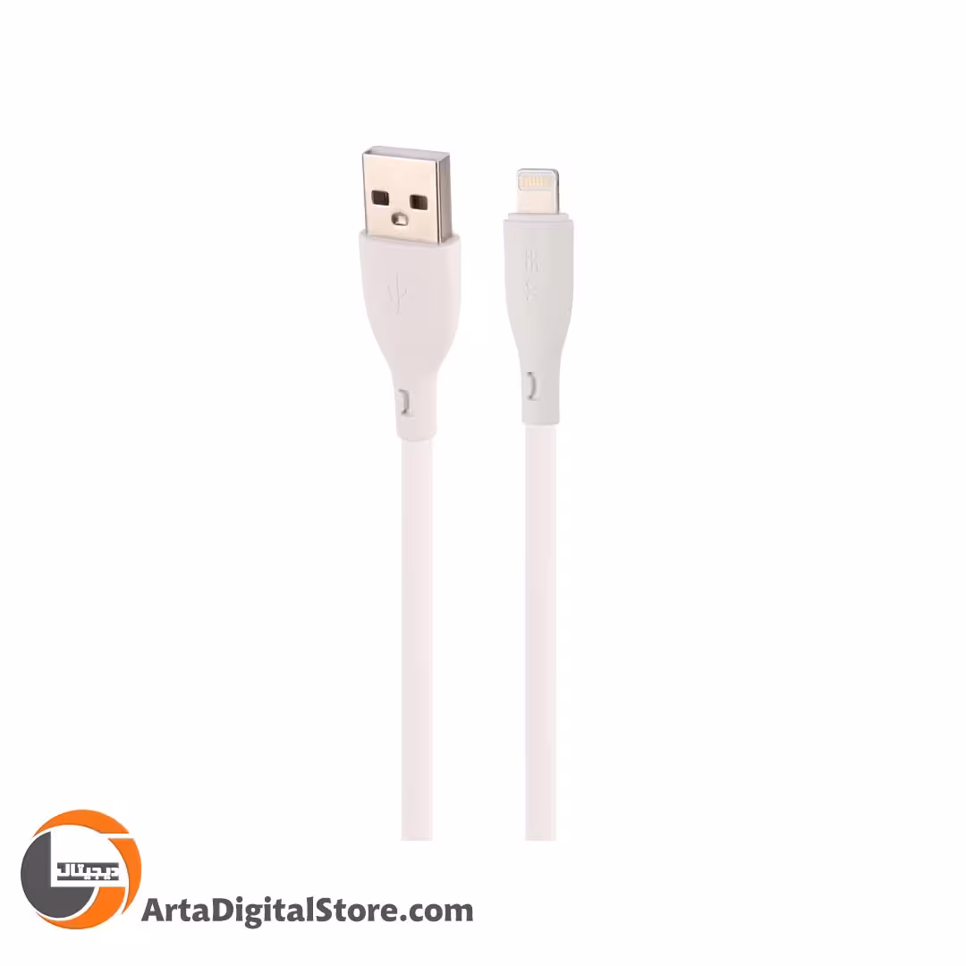 کابل لایتنینگ Yesido CA119L 2A USB To Lightning Cable White طول 1m