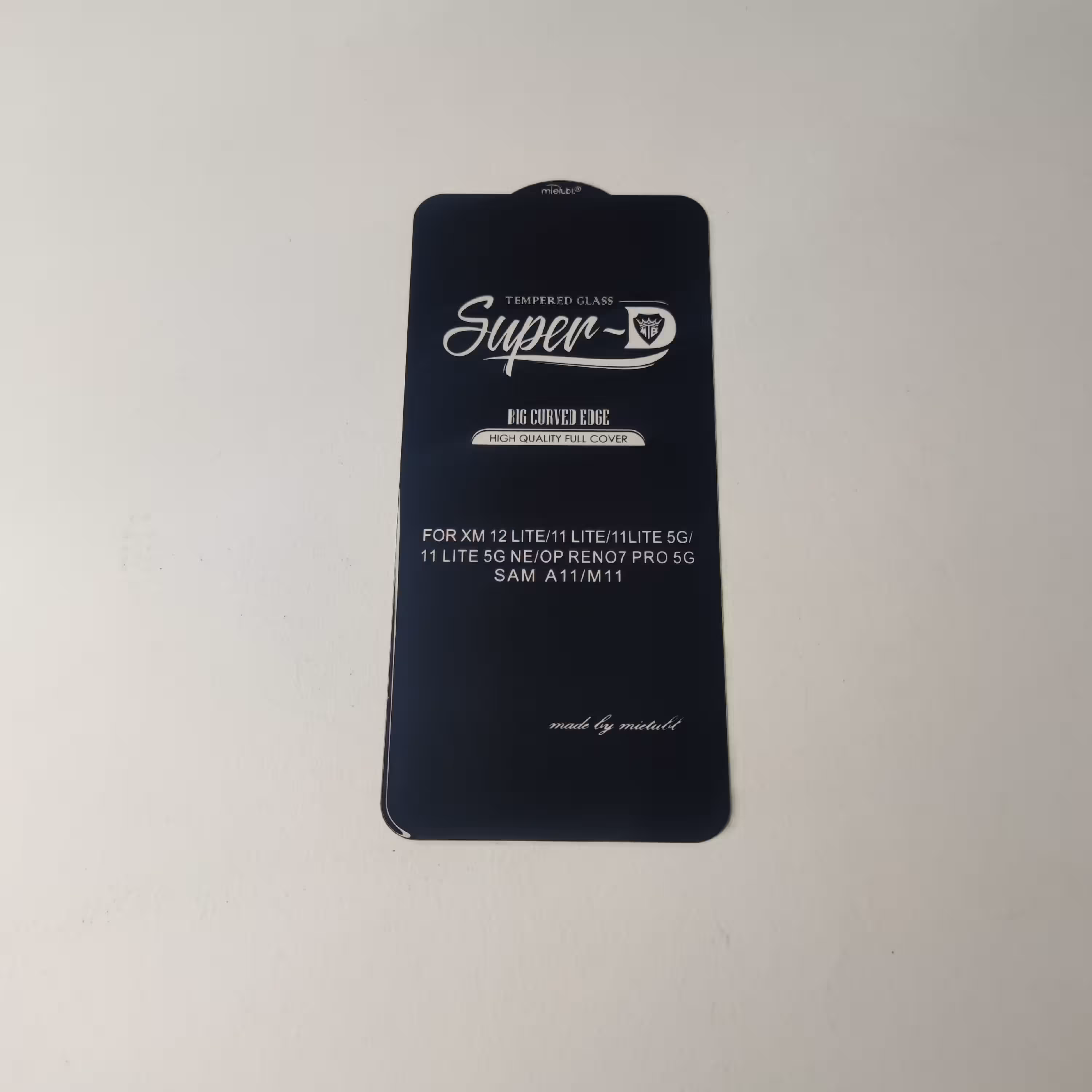 محافظ صفحه نمایش شیشه ای شفاف مدل Super D برند میتوبل مناسب برای گوشی موبایل شیائومی note 9