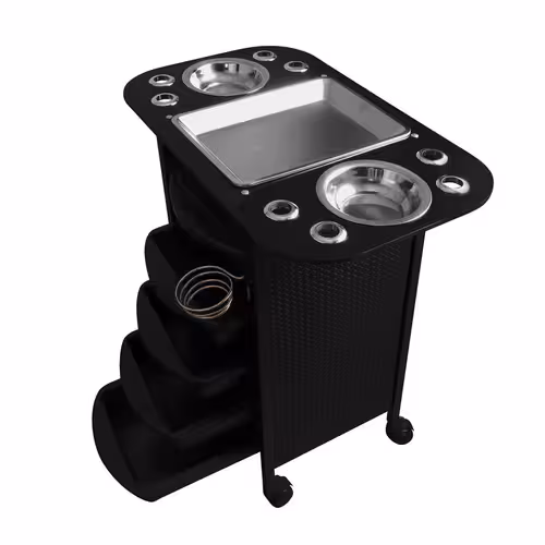 ترولی آرایشگاهی مدل فلزی