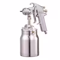 پیستوله رنگ پاش سه تنظیم کاسه زیر فلزی با نازل 1.8 مدل Genius 12st18 جنیوس تایوان