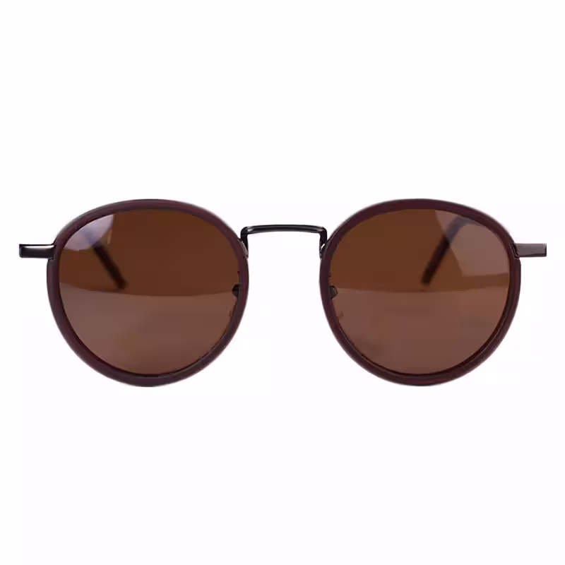 عینک آفتابی ماتریکس فریم گرد قهوه ای P 1916/3