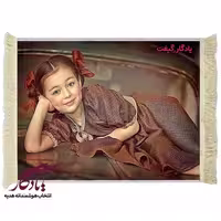 تابلو فرش ایرانی لبخند دوشیزه کد i08