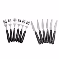 کارد و چنگال دسته پلاستیک ماربل