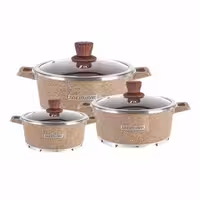 سرویس قابلمه 6 پارچه زیو مدل Z-8416-22 کفی اینداکشن