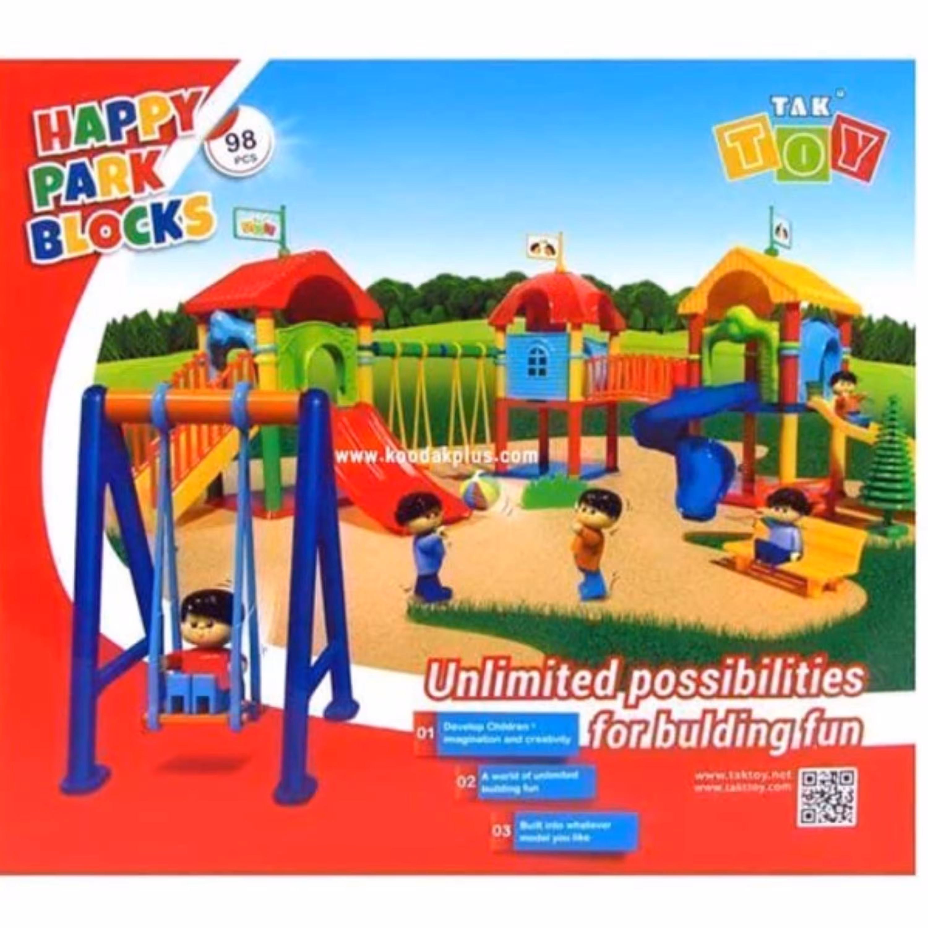 اسباب بازی پارک شادی 98 قطعه تک توی 