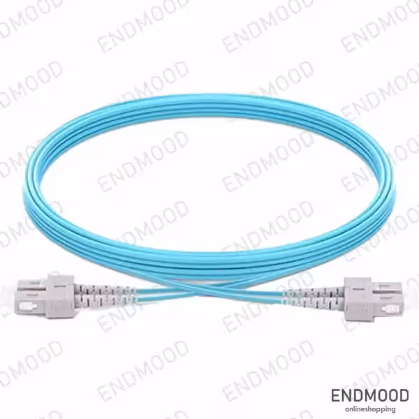 پچ کورد فیبر نوری 10 متری داپلکس نگزنس Nexans OM3 SC-SC