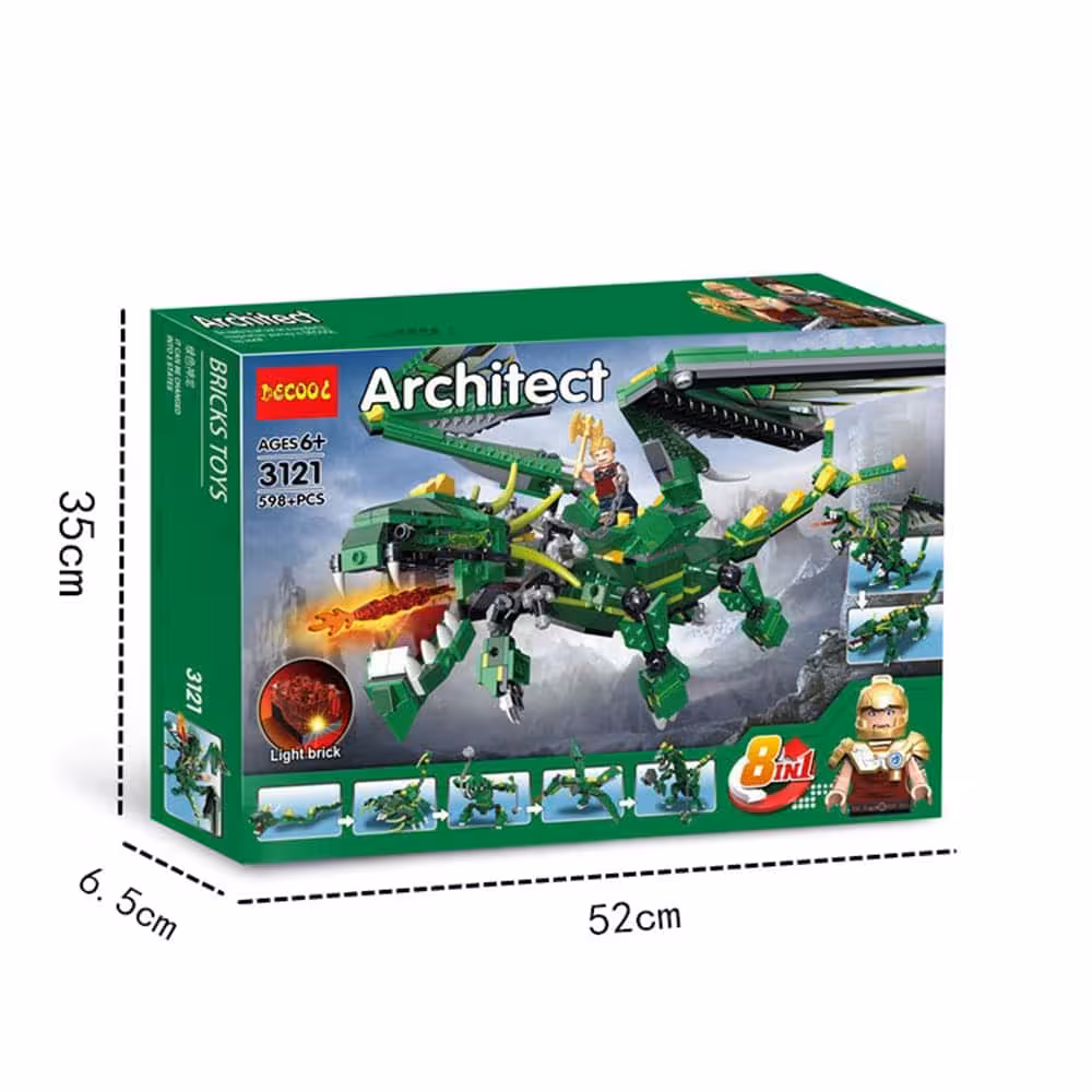 لگو اژدهای سبز Green Dragon incredible Mythical Creatures