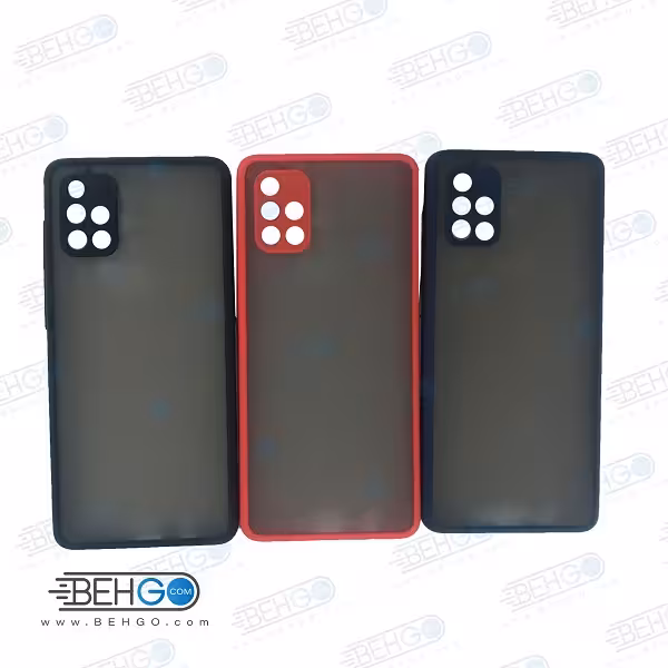 قاب A71 کاور محافظ مدل پشت مات با لنز دوربین گوشی سامسونگ A71