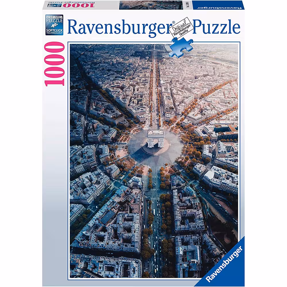 پازل 1000 قطعه Ravensburger طرح پاریس از بالا