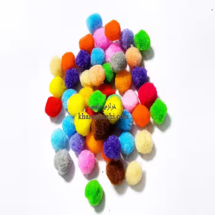 پوم پوم رنگی 1/5 سانتی