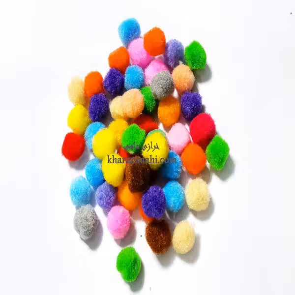 پوم پوم رنگی 1/5 سانتی