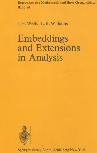 خرید و دانلود نسخه کامل کتاب Embeddings and extensions in analysis