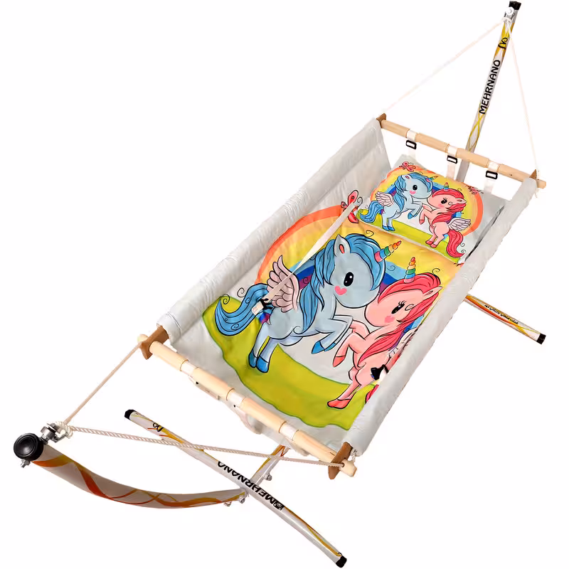 گهواره سنتی نوزاد ننومهر مدل اسب تک شاخ